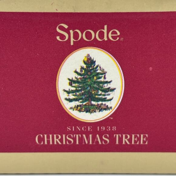 Spode Christmas Tree Deviled Egg Tray 12" Ceramic DIsh New - Open Box - Picture 3 of 9